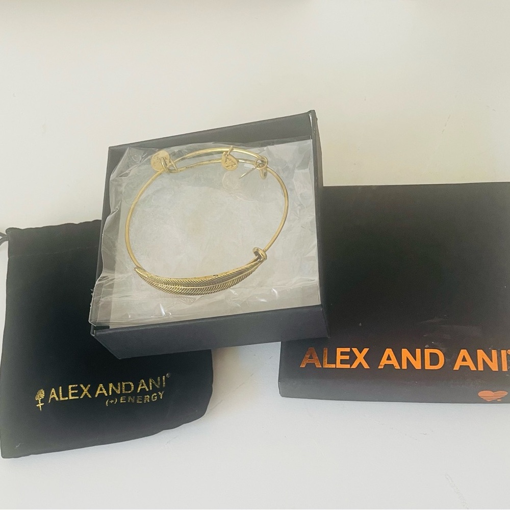 Alex and Ani Gold Tone Infused Energy Bracelet  NEW IN BOX